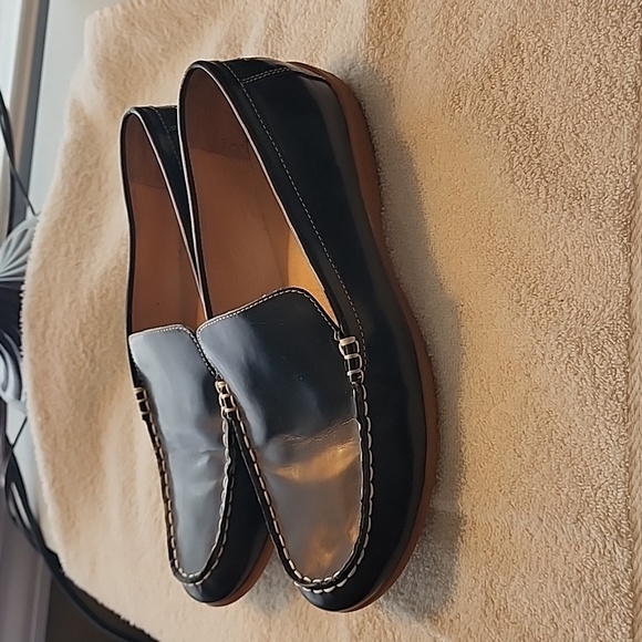 Coach Navy Loafers - Picture 2 of 4
